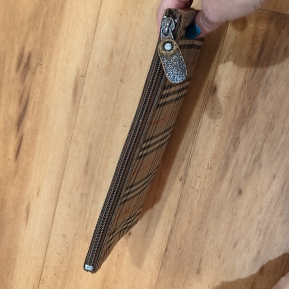 Burberry Burberrys Vintage Nova Check Pouch Cosmetics Bag Small Travel - Picture 7 of 15